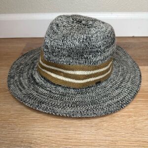 Volcom Downtown Heathered Gray Black Fedora, Size M/L